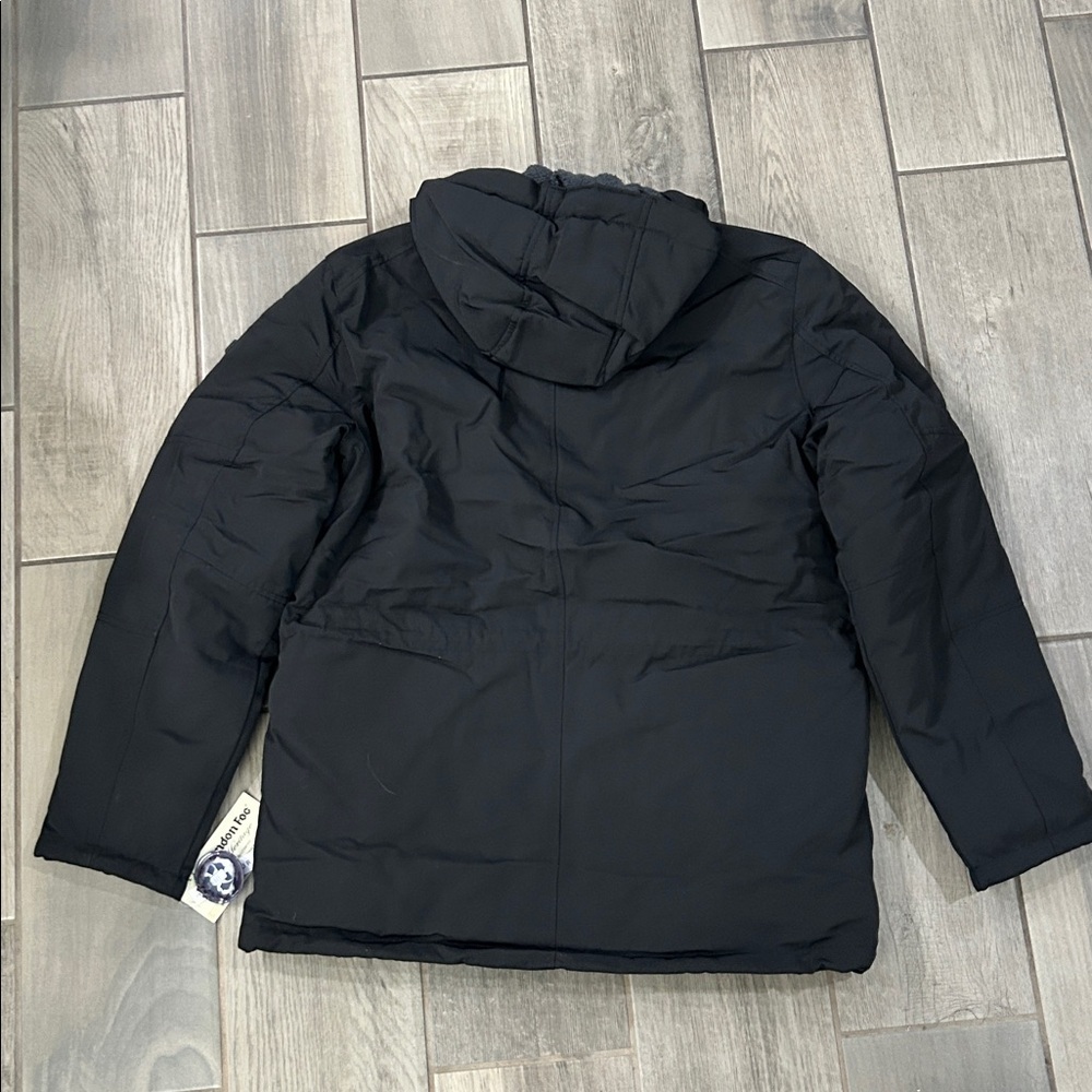 London Fog Men's Faux Sherpa Lined Parka - Picture 4 of 7